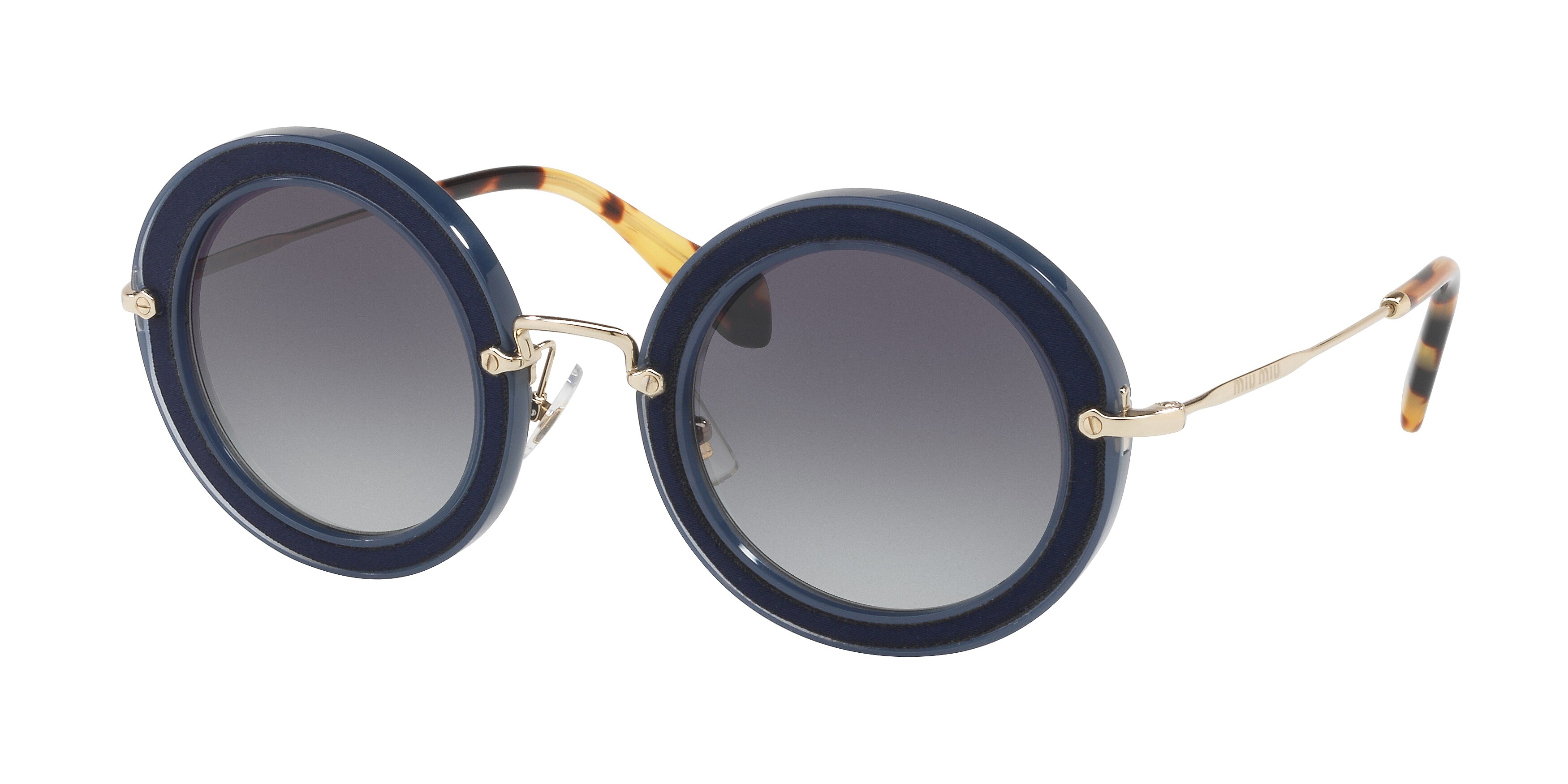 Miu Miu MU 08RS round sunglasses in Blue