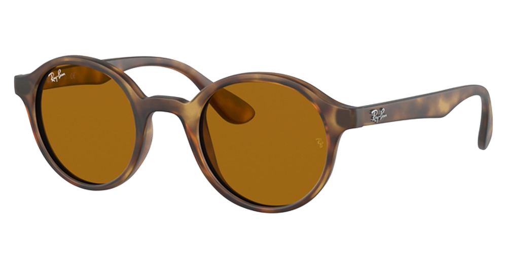 Ray-Ban RJ9161S round sunglasses in Rubber Havana/Brown