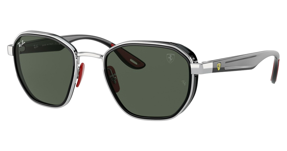SILVER / DARK GREEN