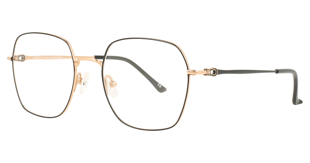 BLK/ROSE GLD