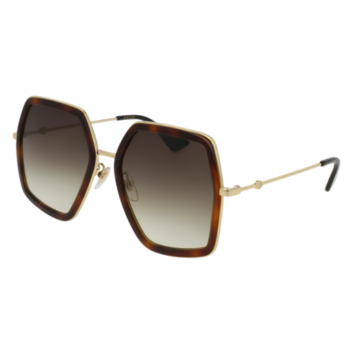 Gucci GG0106S aviator sunglasses in Havana