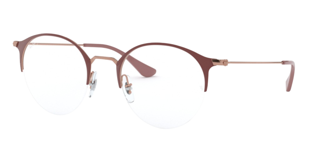 Ray-Ban RX3578V round eyeglasses in Light Brown on Copper