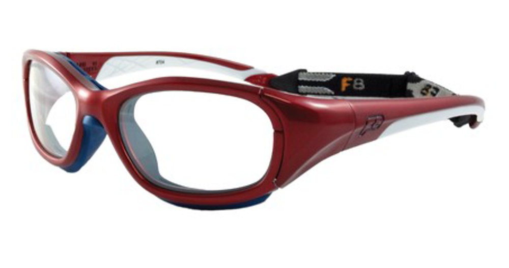 Shiny Crimson/White / Clear with Silver Flash