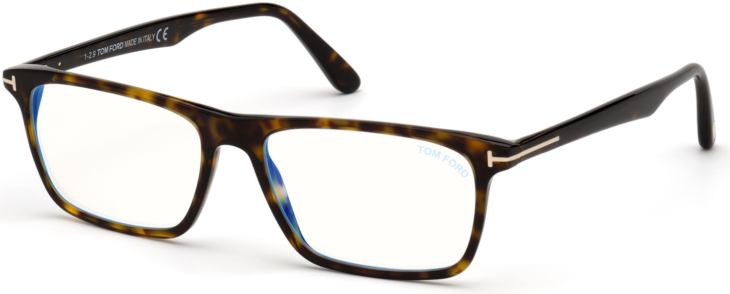 052 - Shiny Classic Dark Havana/ Blue Block Lenses