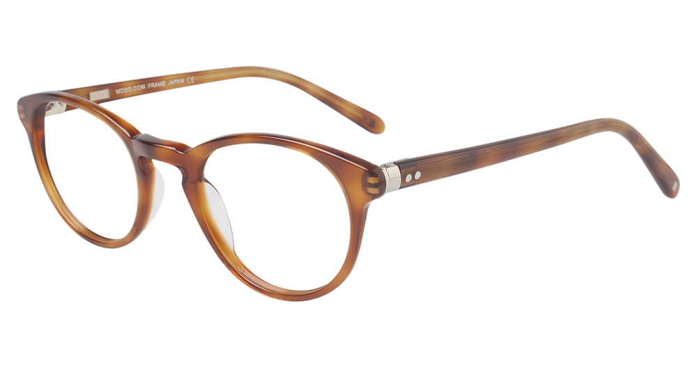 Modo 6514 round eyeglasses in Light Brown Tort
