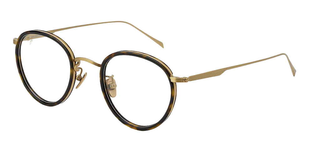 Shiny Gold with Dark Tortoise Acetate Rim