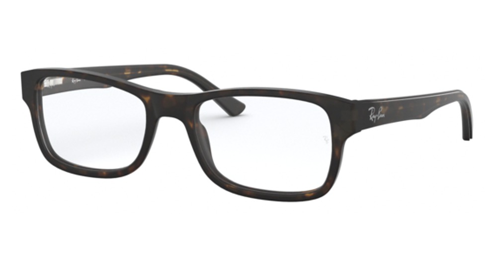 Ray-Ban RX5268 rectangle eyeglasses in Matte Havana