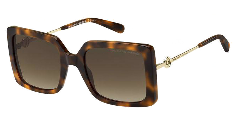 Marc Jacobs MARC 579/S square sunglasses in Havana 2/Brown Shaded