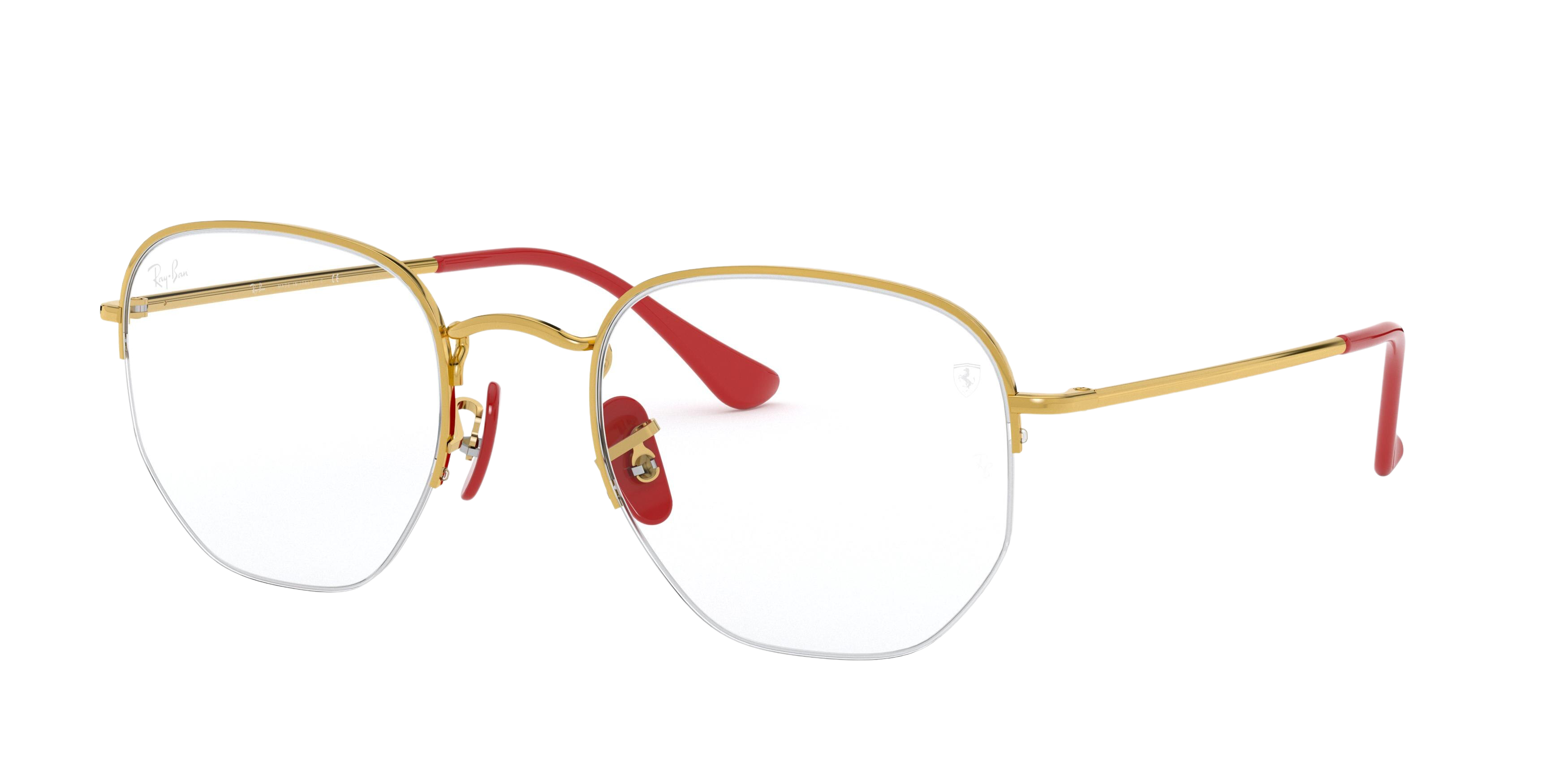 Ray-Ban RX6448M square eyeglasses in Gold