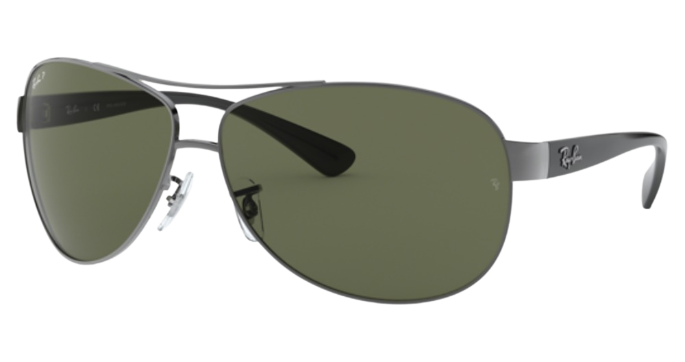 Ray-Ban RB3386 RB3386 aviator sunglasses in Gunmetal/Green