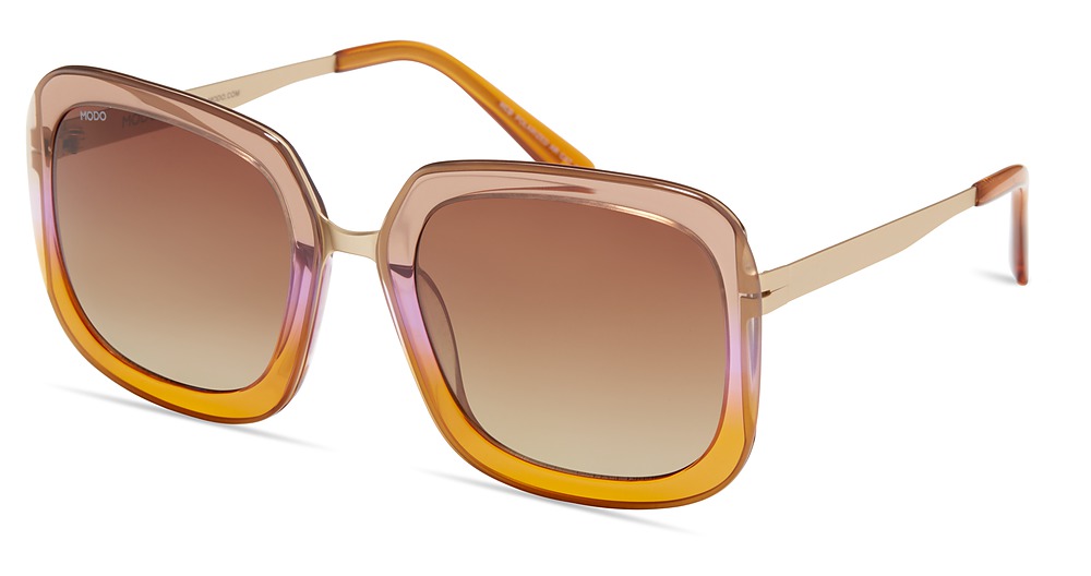Modo 467 square sunglasses in Taupe To Orange Gradient/Brown Gradient