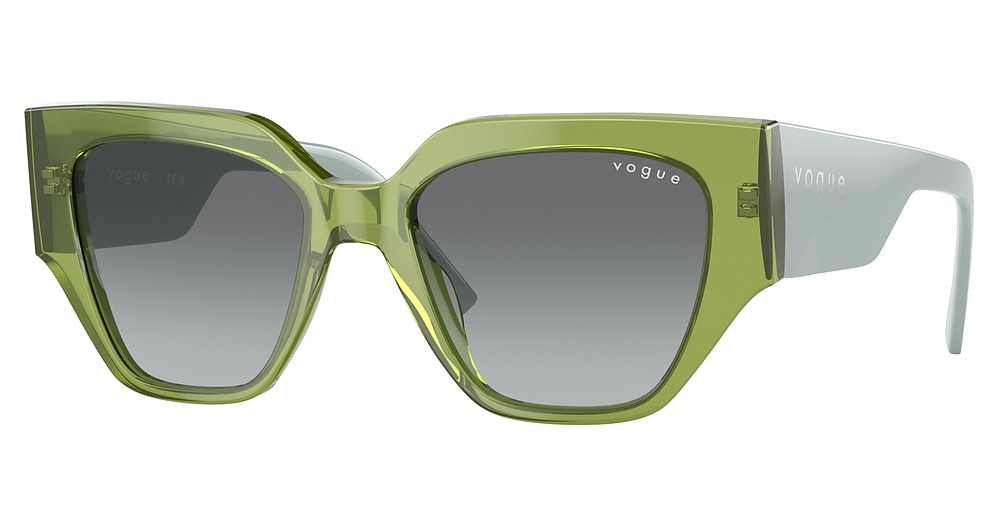 TRANSPARENT GREEN / GRADIENT GREY
