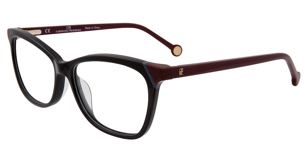 Carolina Herrera VHE806K cateye eyeglasses in Black 0700