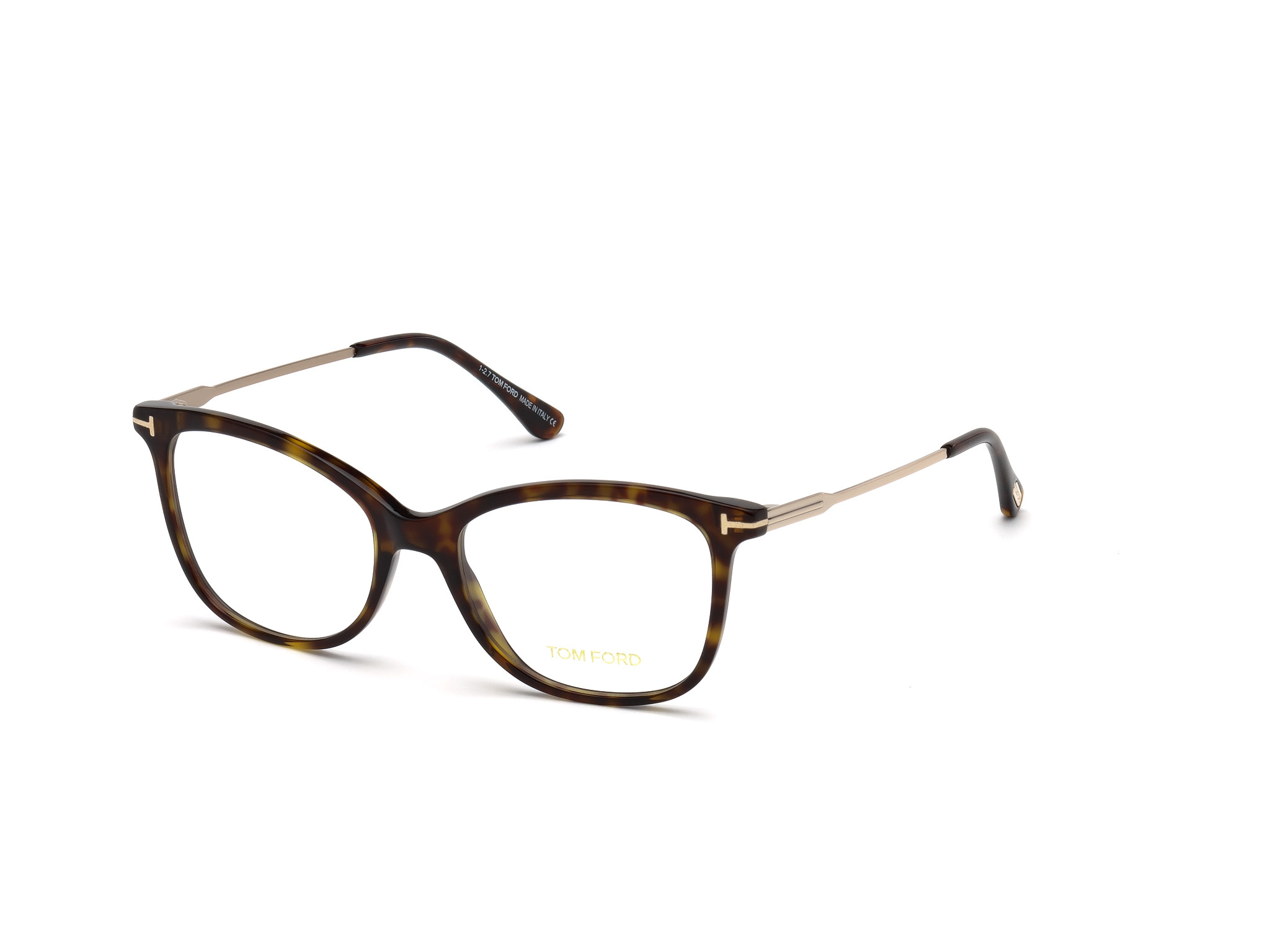 Tom Ford FT5510-F cateye eyeglasses in Dark Havana