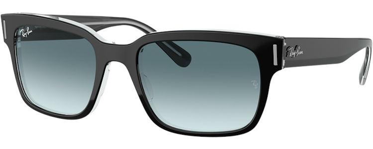 BLACK ON TRANSPARENT / BLUE GRADIENT GREY