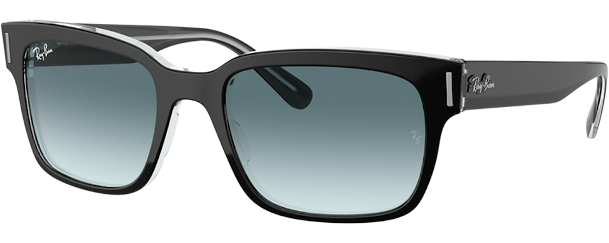 BLACK ON TRANSPARENT / BLUE GRADIENT GREY