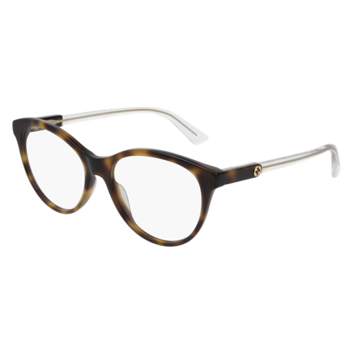 Gucci GG0486O rectangle sunglasses in Havana