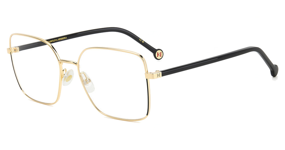 Carolina Herrera HER 0248 square eyeglasses in Gold Blck