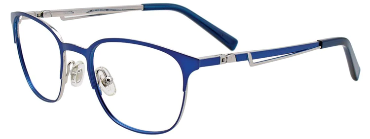 Satin Blue & Silver