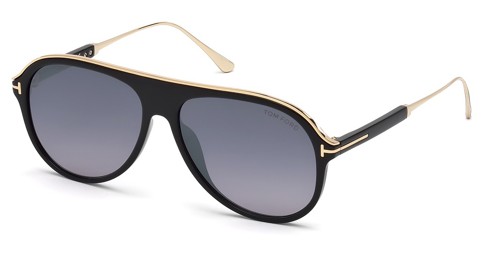 shiny black / smoke mirror