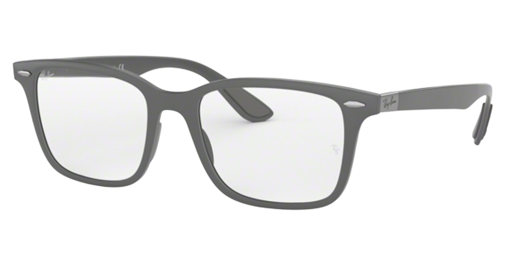 Ray-Ban RX7144 square eyeglasses in Sand Grey