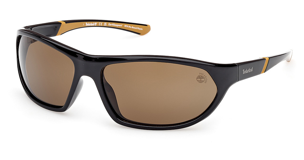 shiny black / brown polarized