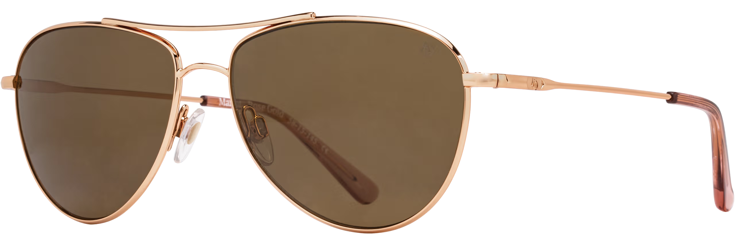 Rose Gold / Brown Nylon Polarized