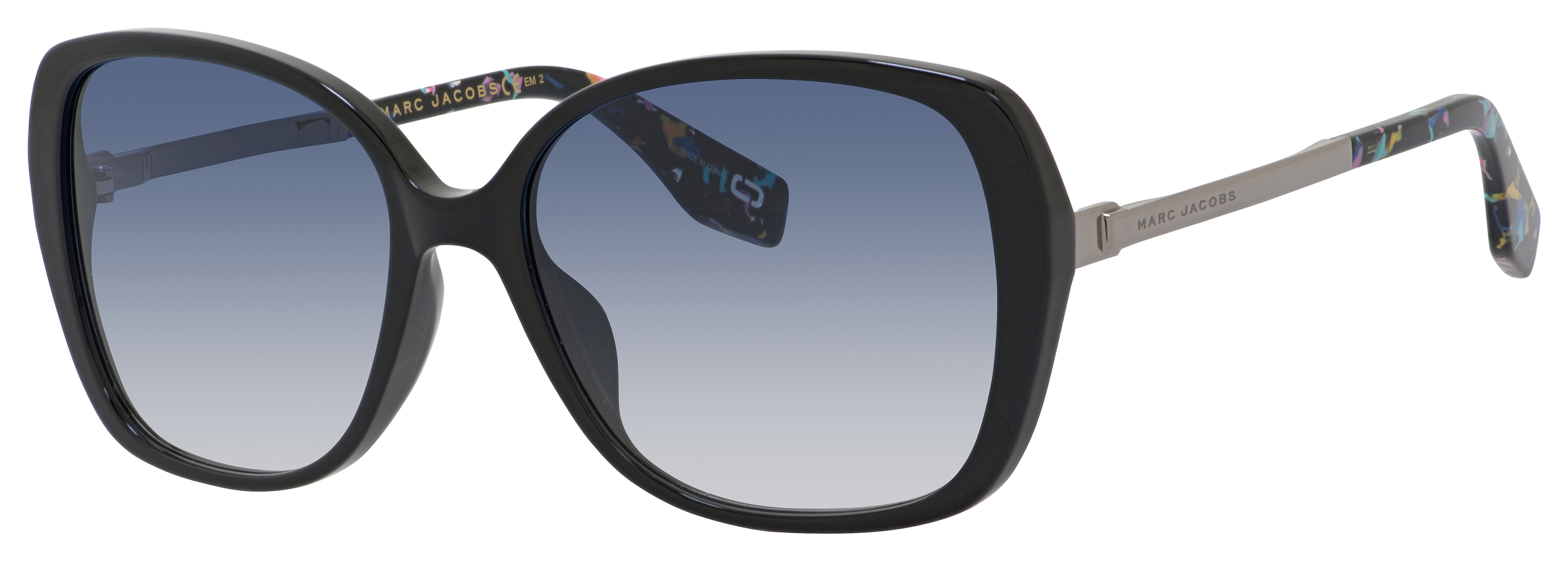 Marc Jacobs Marc 304/S cateye sunglasses in Black Multi C (08 Dark Blue Gradient)