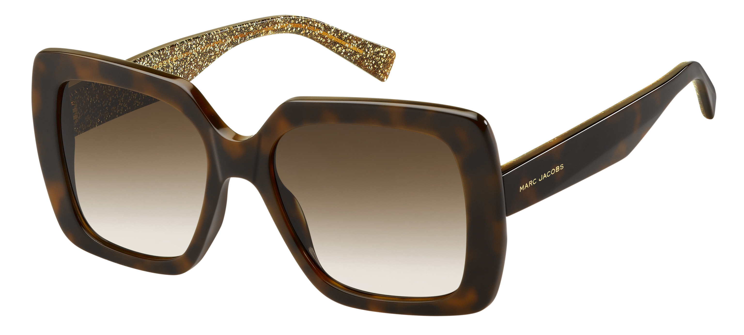 Marc Jacobs Marc 230/S square sunglasses in Havana Bwglgd (Ha Brown Gradient)