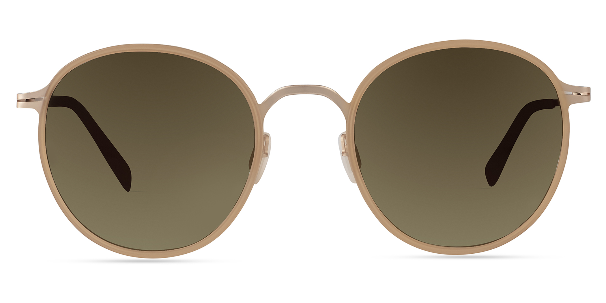 Modo 682 round sunglasses in Nude