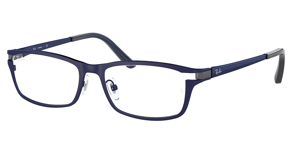 Ray-Ban RX8727D rectangle eyeglasses in Matte Dark Blue