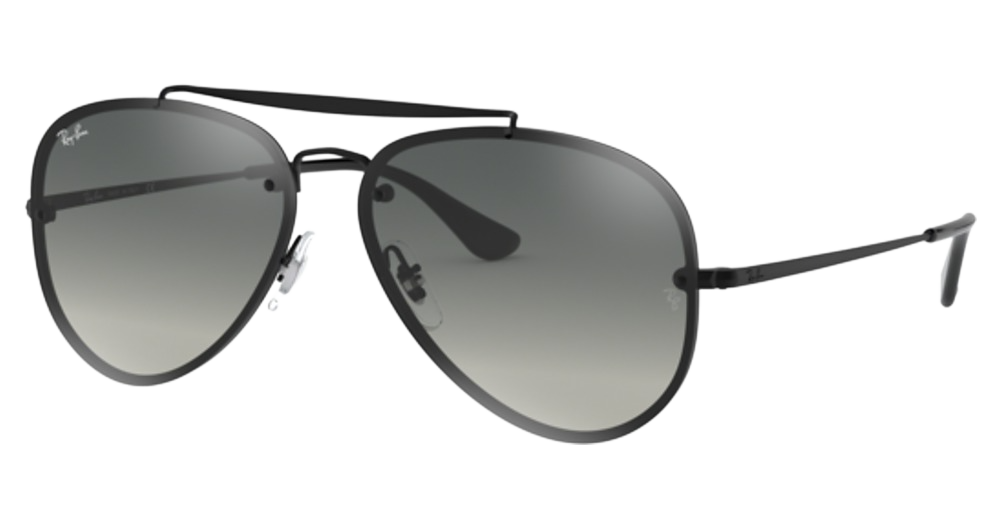 Ray-Ban RB3584N BLAZE AVIATOR aviator sunglasses in Demi Gloss Black/Grey Gradient Dark Grey