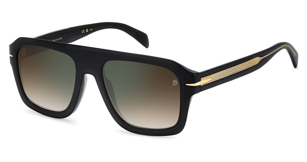 BLK GOLD B / BROWN SHADED GREEN MIRROR