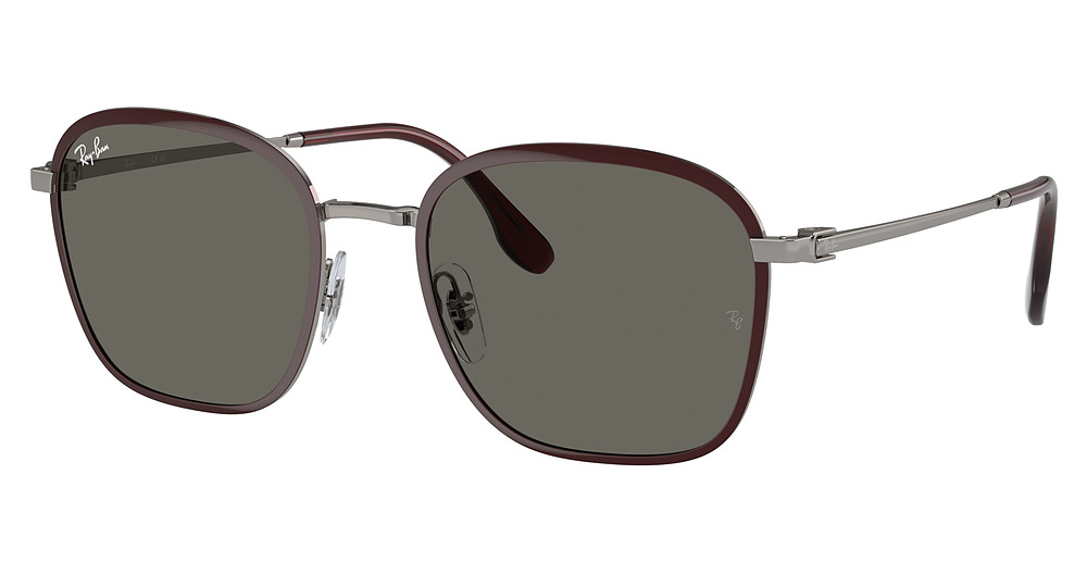 Ray-Ban RB3720 round sunglasses in Red on Gunmetal/Grey