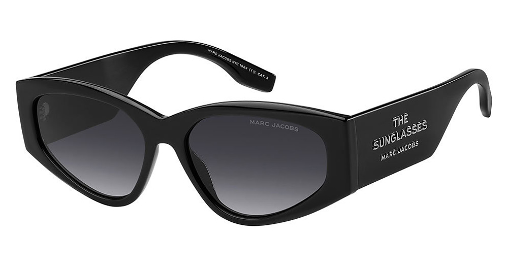 Marc Jacobs MARC 803/S cateye sunglasses in Black/Dark Grey Shaded