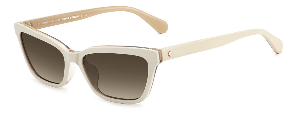 Kate Spade KS AISHA 2/S rectangle sunglasses in Champagne/Brown Shaded