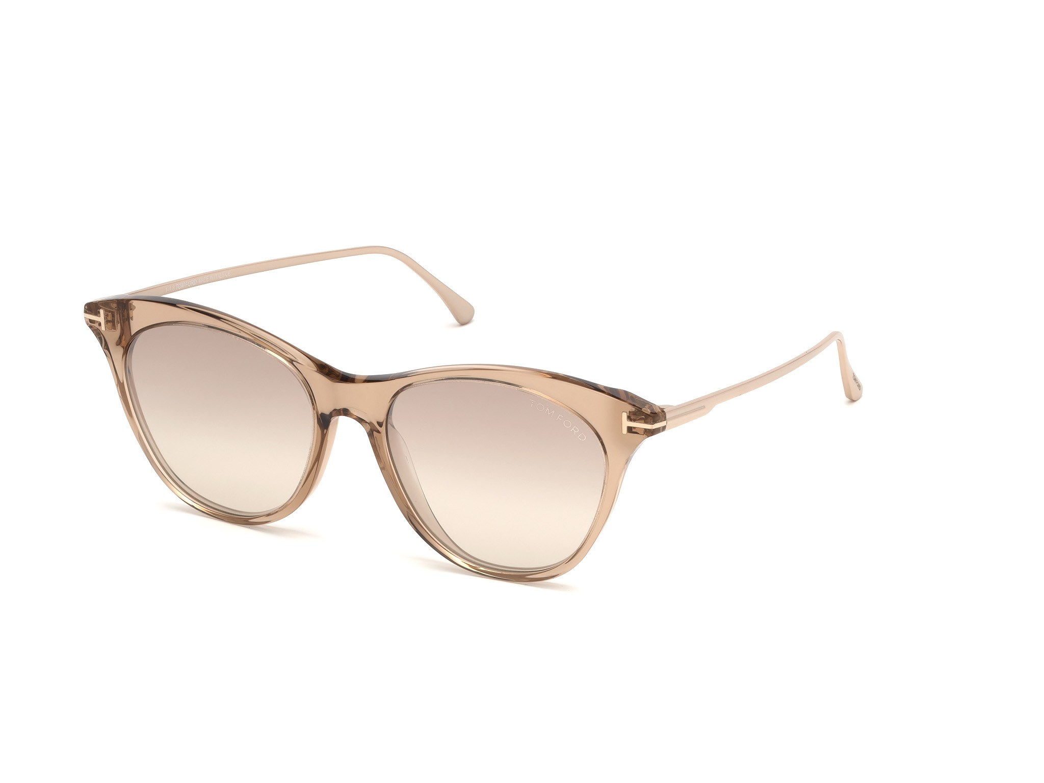 Tom Ford FT0662 Micaela cateye sunglasses in Shiny Pink Champagne, Shiny Rose