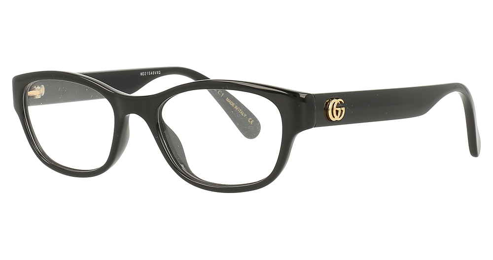 Gucci GG0717O rectangle eyeglasses in Black Black Transparent