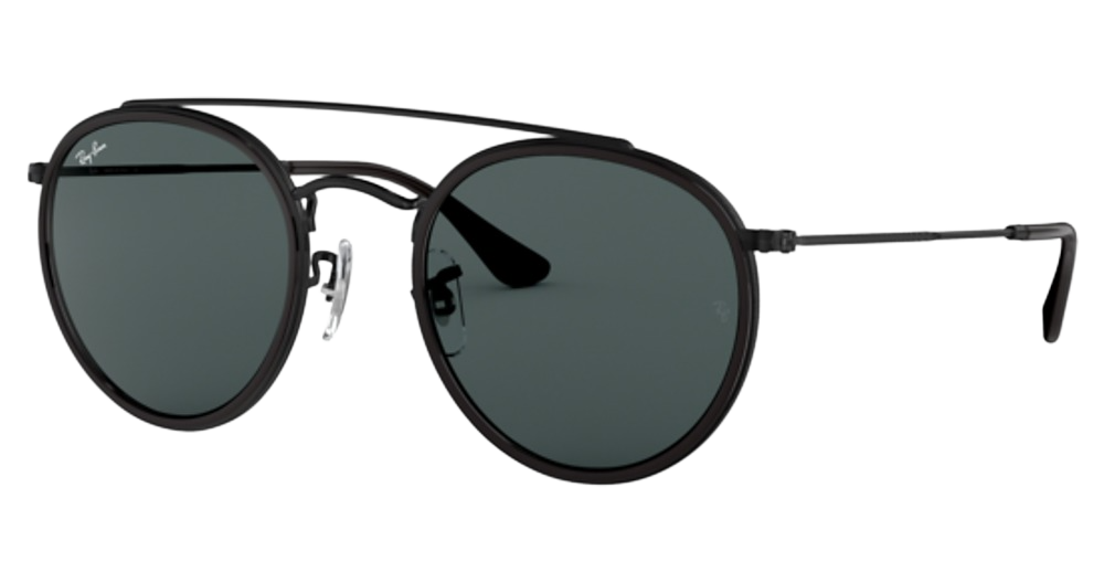 Ray-Ban RB3647N round sunglasses in Black/Blue