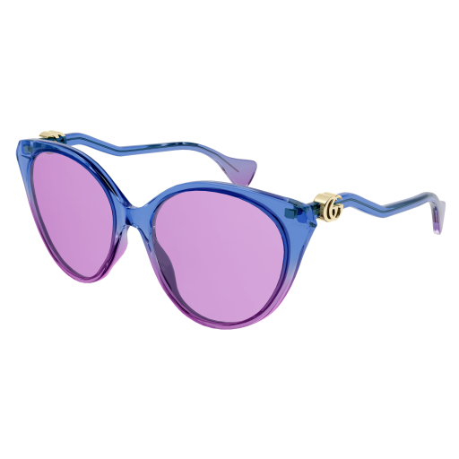Gucci GG1011S cateye sunglasses in Blue Blue Pink/Pink