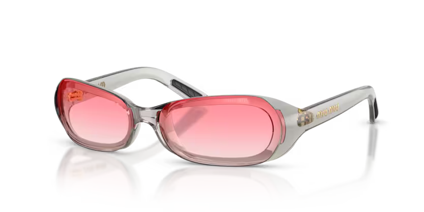 TRANSPARENT GREY / GRADIENT PINK