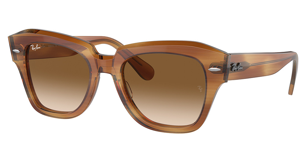 STRIPED BROWN / CLEAR GRADIENT BROWN