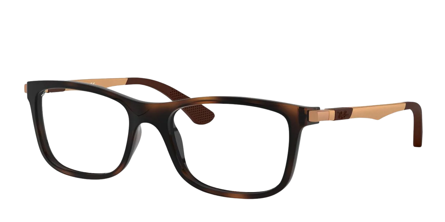 Ray-Ban RY1570 rectangle eyeglasses in Havana