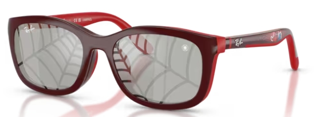 DARK RED WITH RUBBER RED / GREY TAMPO TRIANGLES SILVER
