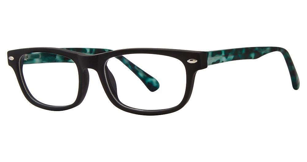 black/green matte