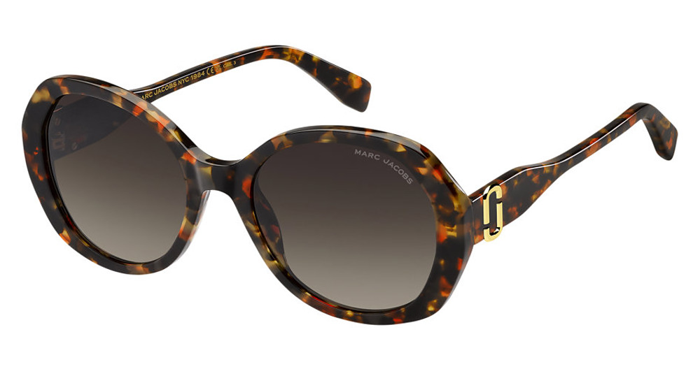 Marc Jacobs MARC 763/S round sunglasses in Red Havna/Brown Shaded