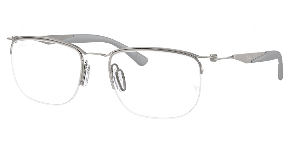 Ray-Ban RX7552 round eyeglasses in Gunmetal