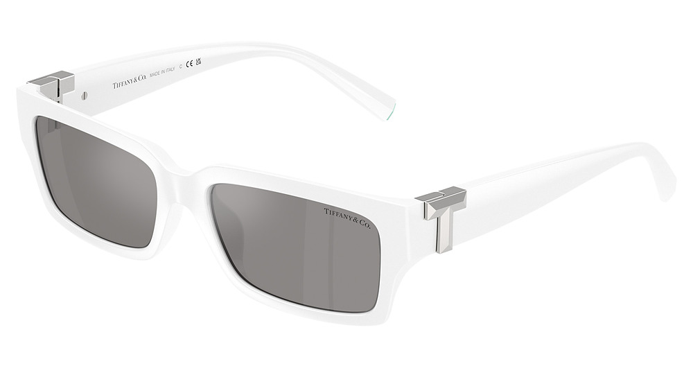 BRIGHT WHITE / LIGHT GREY MIRROR SILVER