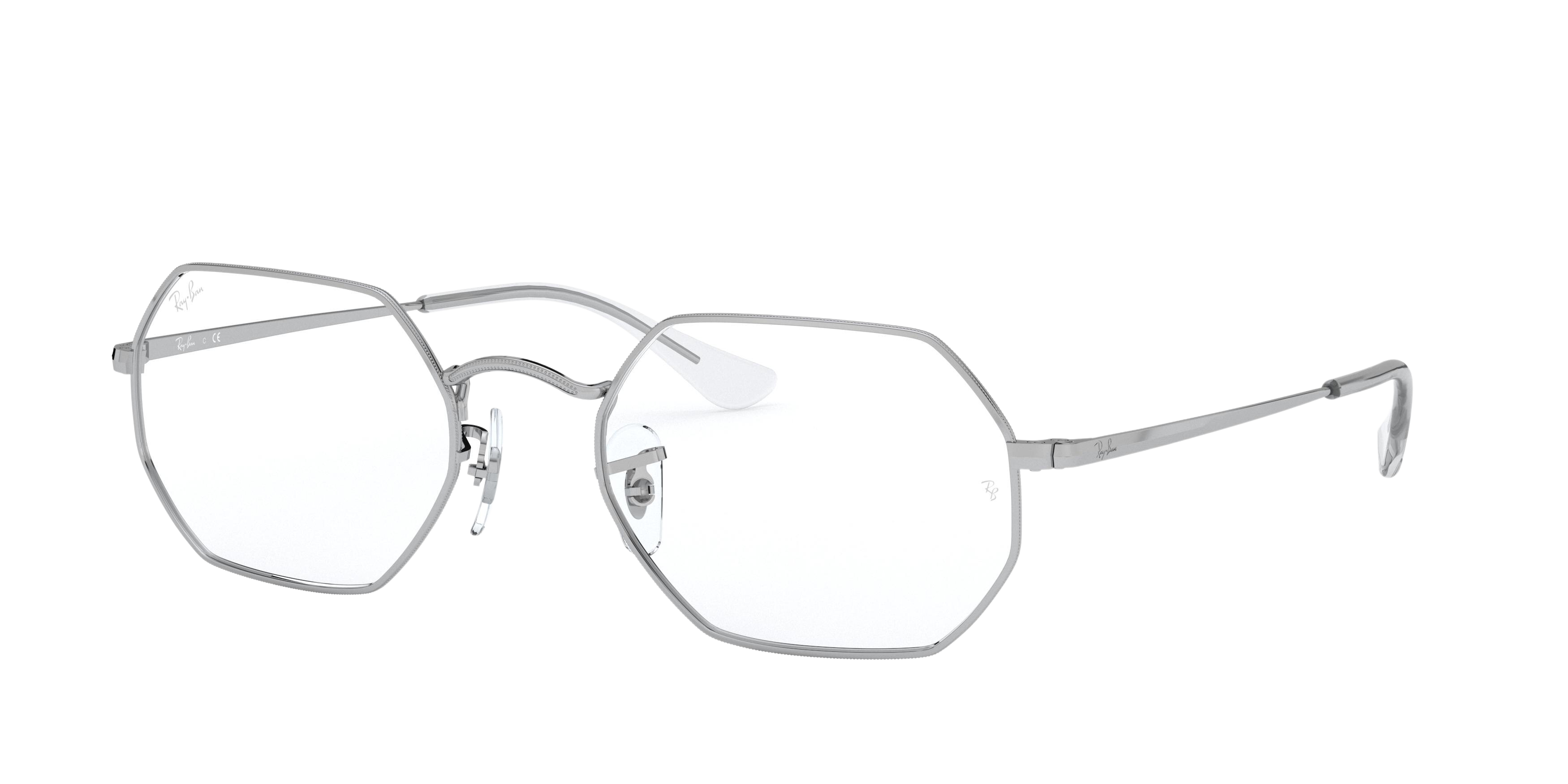 Ray-Ban RX6456 square eyeglasses in Silver