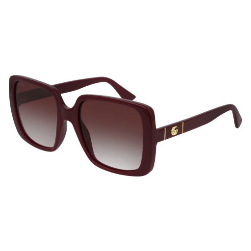 Gucci GG0632S square sunglasses in Burgundy Burgundy Red/Cr 39